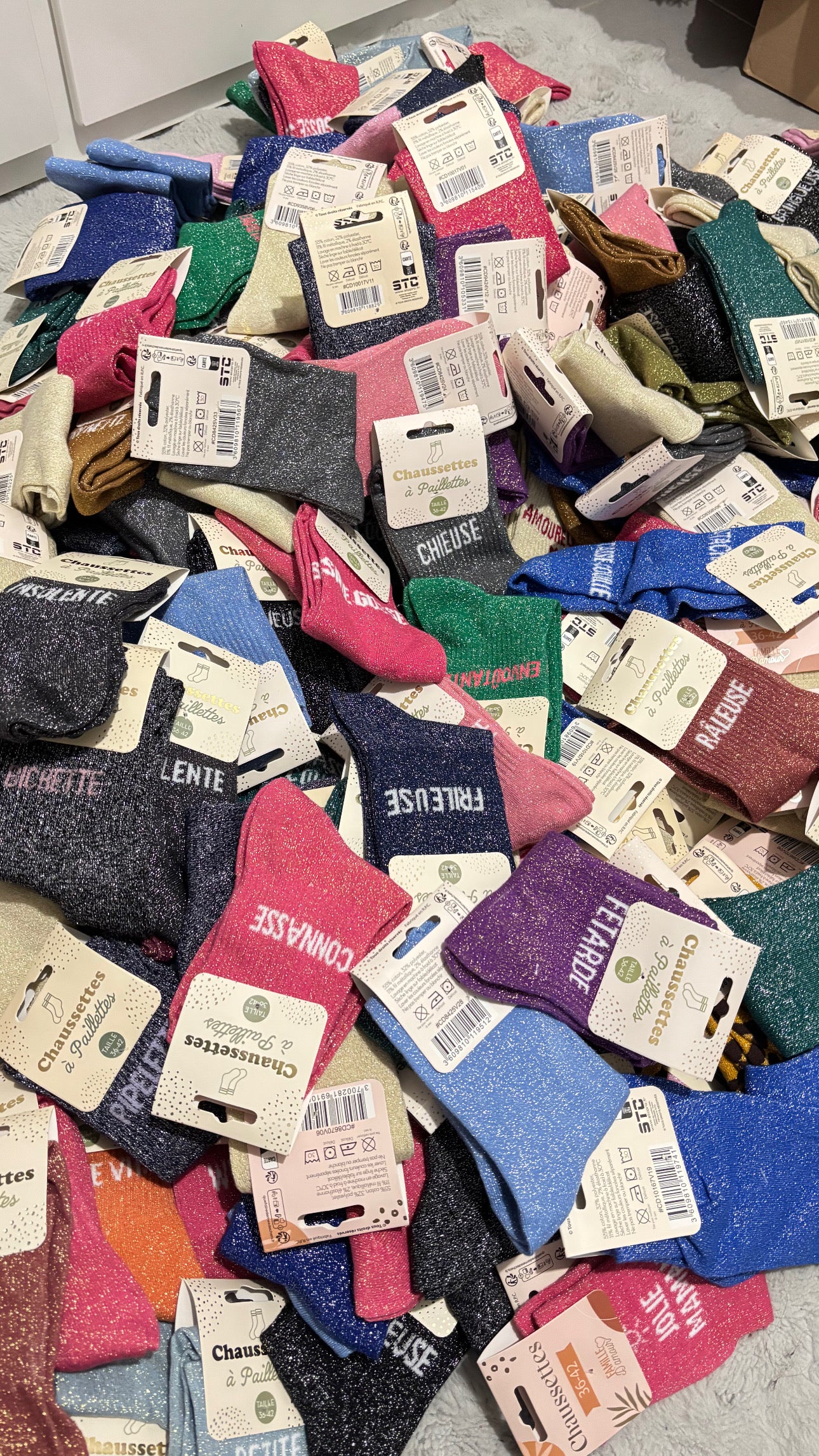 Chaussettes à paillettes